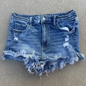 Willow & Root The Vintage Dad Jean Shorts Frayed Hem WC144 Size 27 The Buckle